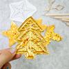 ABGR-10PCS Embossed Aluminum Foil Sheet Heavy Duty, 20X30cm Gold Silver Tin Foil Sheets Relief, For Christmas Art, For Arts B