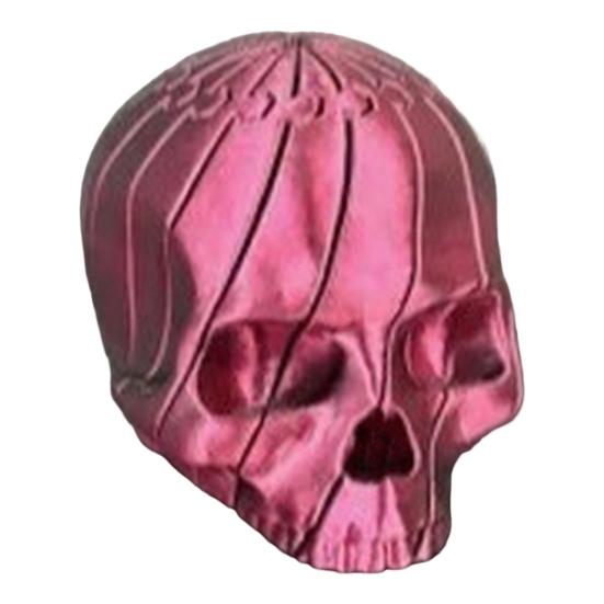 

3D-друкована прикраса-череп Спіральна сенсорна іграшка-фітжет Міні-гнучкий череп Іграшка для зняття стресу для дорослих дітей Офіс Дім Настільний декор червоний колір чорний