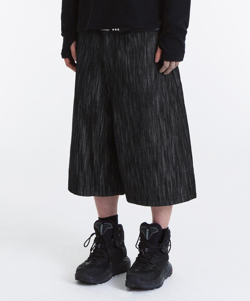 Gicheol Bermuda Denim Pants (Raw Black)