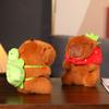 12cm Capybara Plush Keychain Pendant Simulation Capibara Anime Fluffty Toy Stuffed Animals Doll Plush Children Birthday Gift Toy