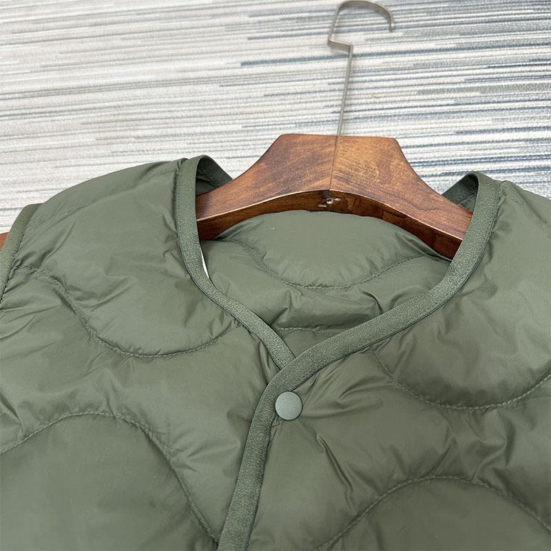 Men's Down V-Neck Sleeveless Vest - 2025 Autumn/Winter White Duck Down Gilet