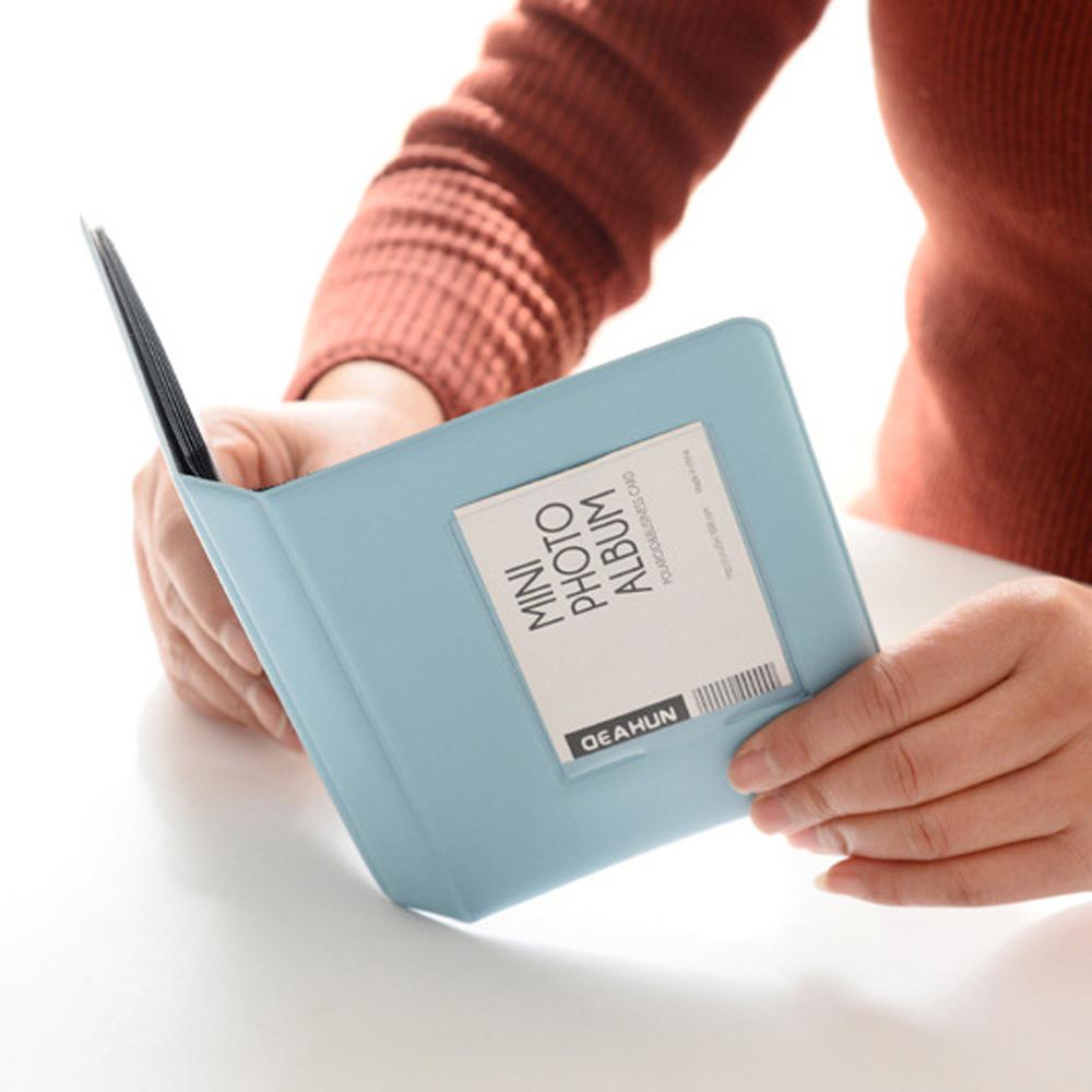 Candy Colors 3inch 64Pockets Card Holder Mini Photo Album Photo Album Picture Case Binders Albums