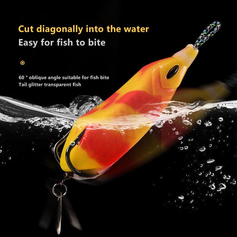 1Piece Artificial Baits Fishing Bait Topwater Ray Frog Wear-Resistant Frog Soft Baits Lure Durable