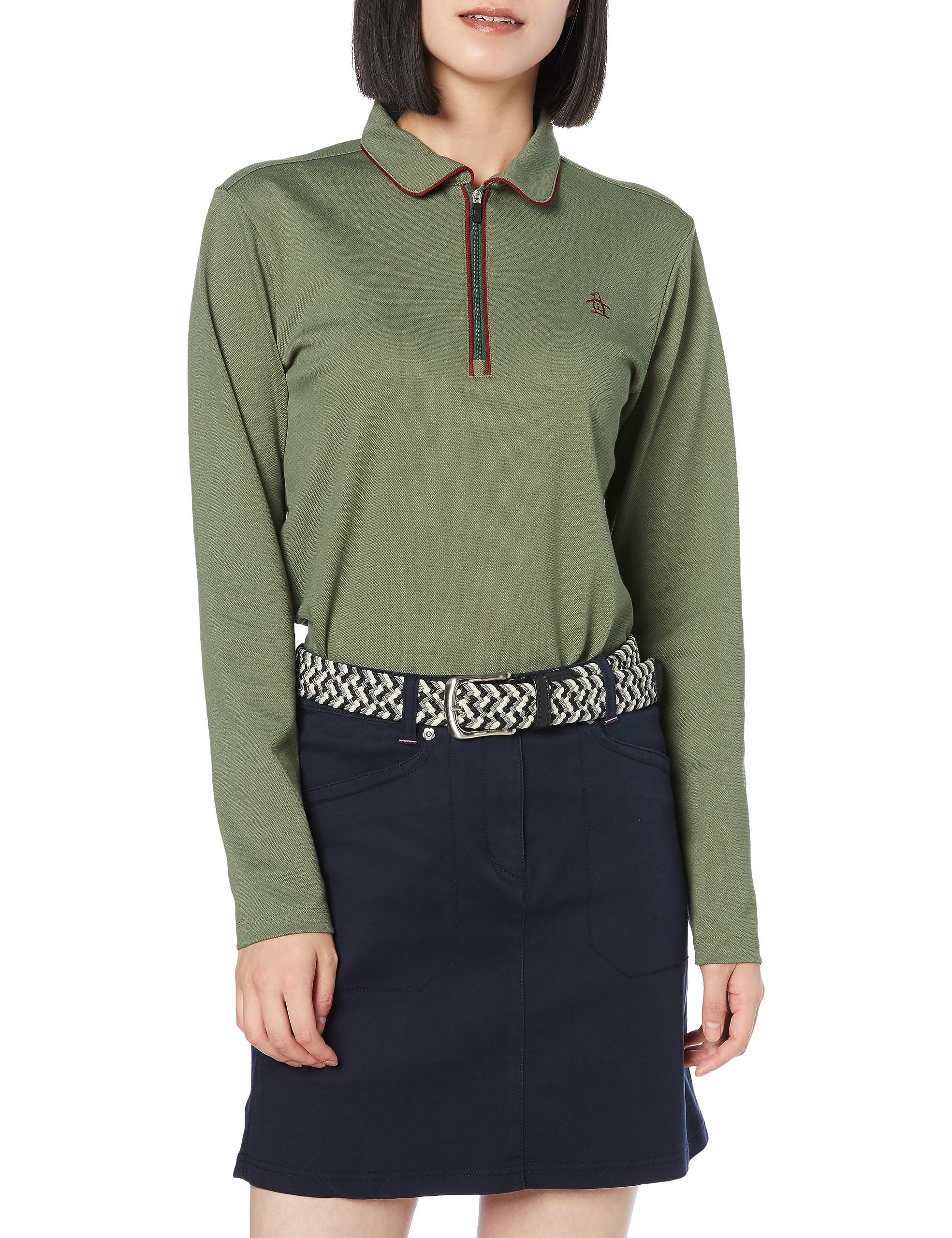 

Munsingwear Стандартный UVCUT с длинным рукавом с подогревом Классическая женская рубашка Сделано в KH00, (UPF 15) Солнцезащитный крем, Защита, Дизайн, Япония, Гольф, MGWWJB02,