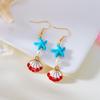 Nauticals Inspire Shell Shape Earrings Jewelry With Secure Hook Closure Comfortable Designs for Special Occasions