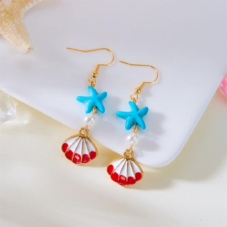 Nauticals Inspire Shell Shape Earrings Jewelry With Secure Hook Closure Comfortable Designs for Special Occasions