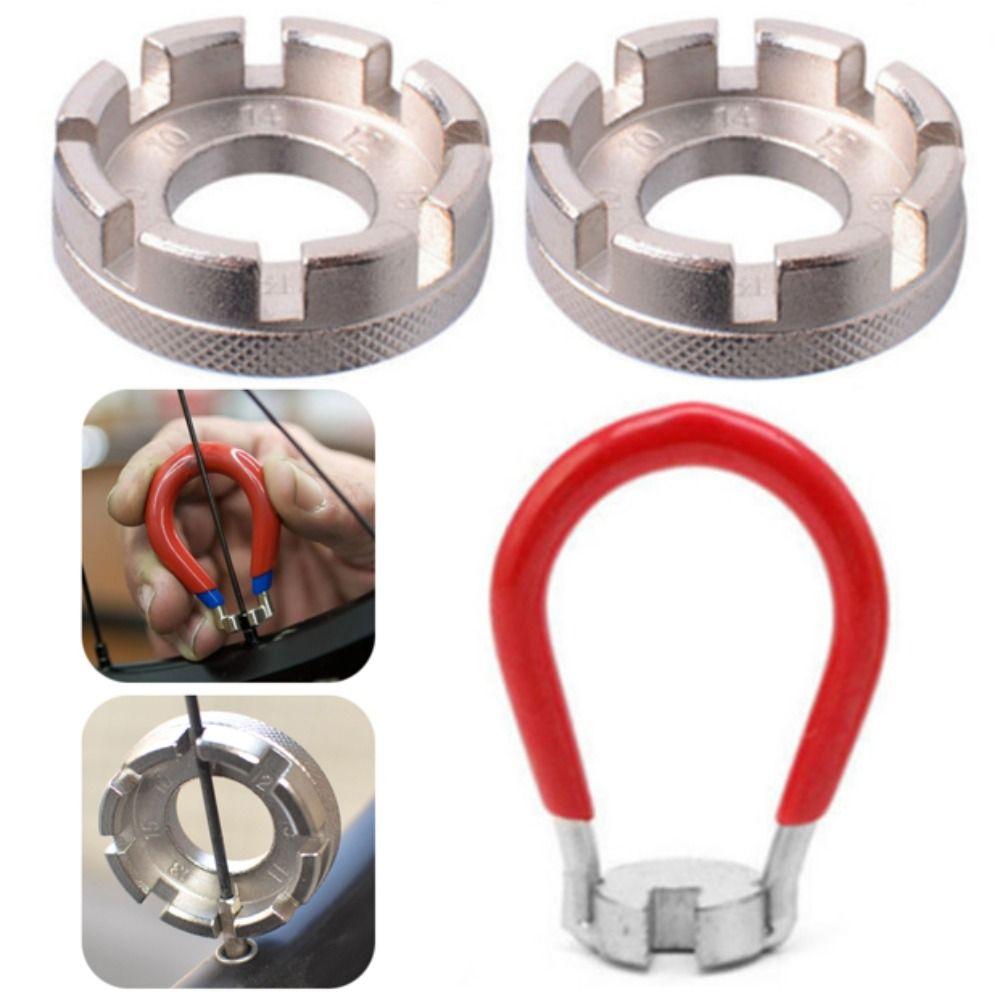 Heavy-Duty Bicycle Spoke Wrench Tools Steel Wheel Rim Spanner  Bike Disassemble