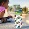 Boccsty Bright Race Car Truck Kids Water Bottle with Straw Lid Sport Cars ulated Stainless Steel Reble Tumbler for Boys Girls Toddlers 12 oz Green