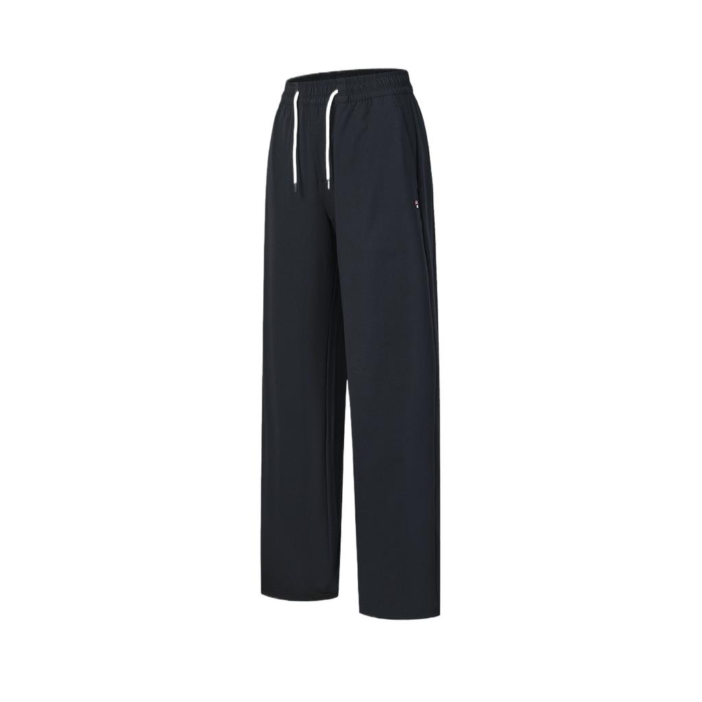 FILA Tennis Series Loose Fit Solid Color Lace-Up Casual Pants Women bottoms A11W623805F-NV