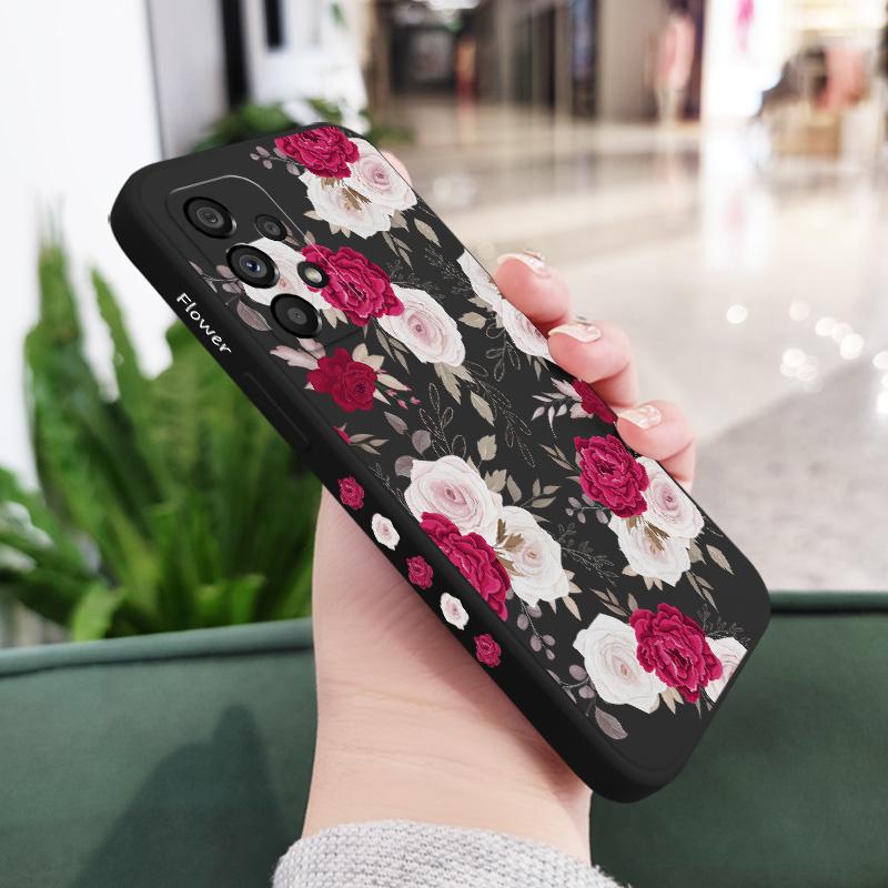 Brilliant Peony Phone Case For Samsung Galaxy A73 A53 A33 A23 A13 A03 A72 A52 A52S A32 A22 A12 A71 A51 A31 A21S Silicone Cover