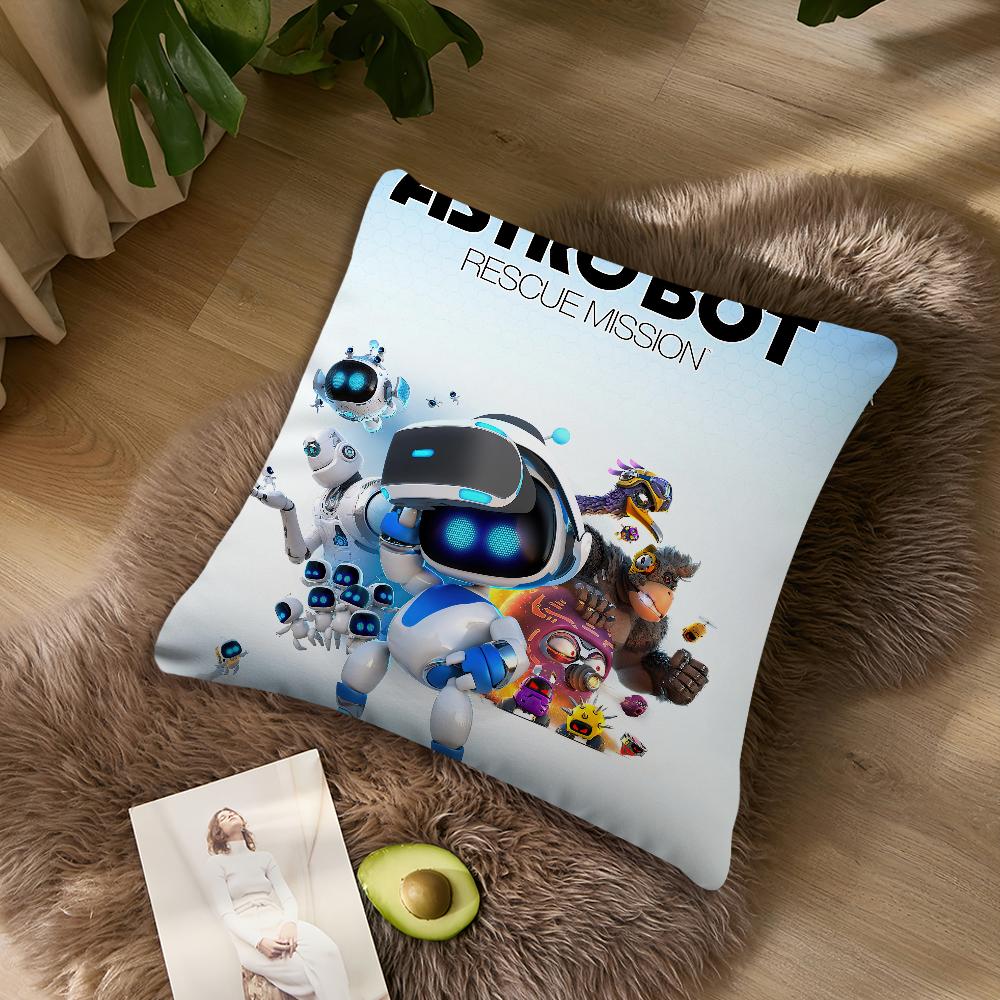 

Гра A-Astro Bot B Наволочка Вітальня Акцент Диван Підтримка Спини Квадратний Лаунж Компаньйон для Відпочинку 60x60CM(24x24in)