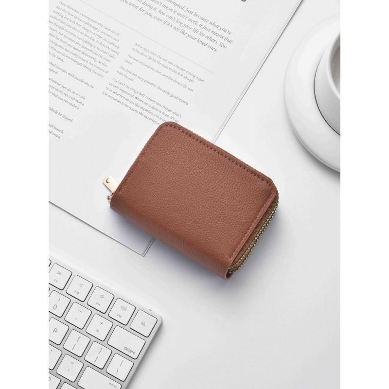 Large Capacity Vintage Wax Leather Card Holder Wallet ID Drivers License Credit Cards Urban Minimalist PU Organizer