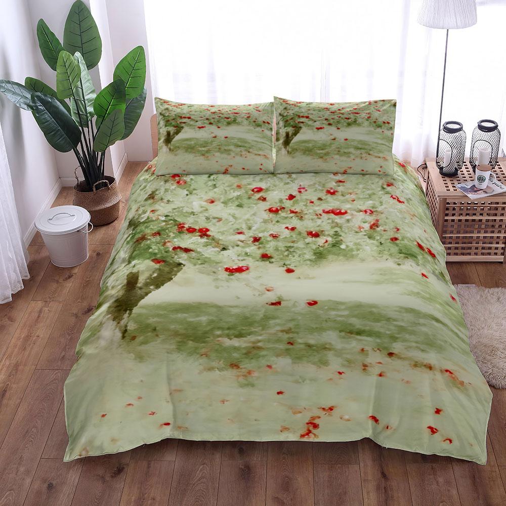 William Morris Whimsical Apple Tree Duvet Cover Set Eu Single Double King Us Twin Full Queen Size Bed Linen Set