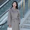2025 Winter Korean Style Women's Double-Sided Wool Coat with Stand Collar