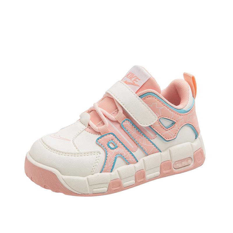 2025 Autumn Men's & Children's Non-slip Leather Sports Shoes: Korean Style, Soft Sole, Casual Dad Shoes