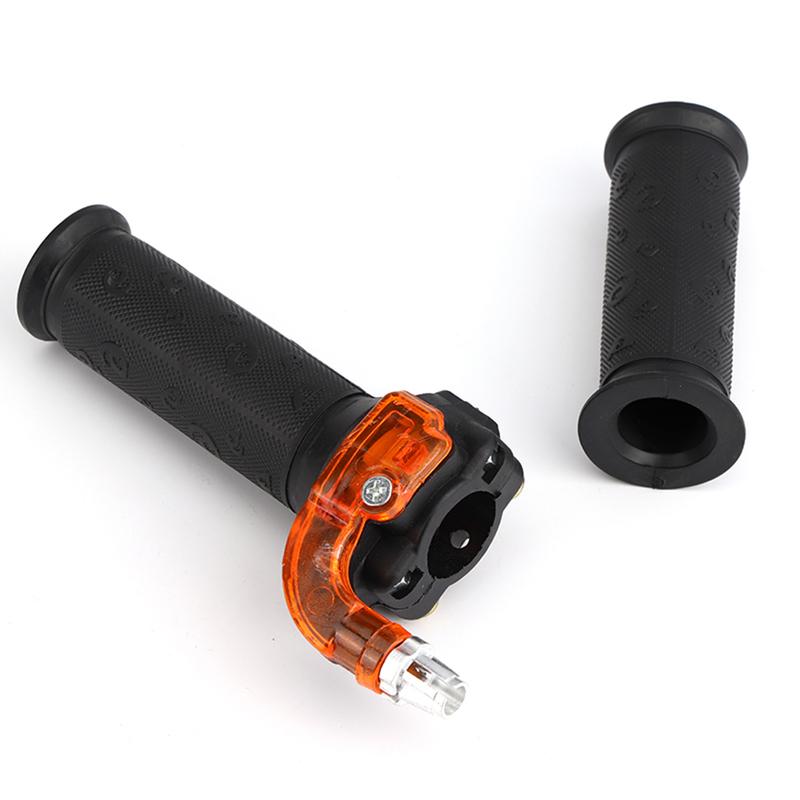 Motorcycle Grips 22mm Twist Throttle Grip for 47cc 49cc 2-Stroke Mini Bike Pit Bike ATV Dirt Bike Quad Off-Road Handles