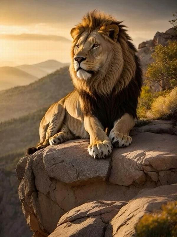 Diamantmalerei Neue Kollektion 2024 Wildes Tier Löwe DIY Vollquadrat Rundbohrer Strass Stickerei Kunst Mosaik Kreuzstich Kits