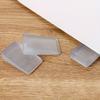 Plastic Furniture Levelers - Transparent Wedge Shims for Uneven Surfaces, Rubber Texture, Matte Finish, Cuttable Hard Table Pads for Doors and Floors