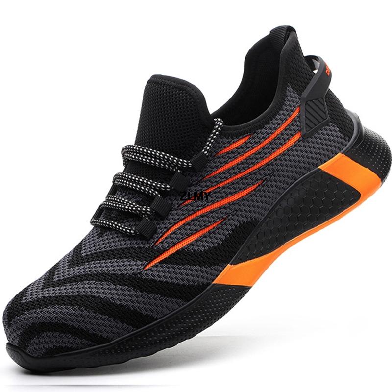 Scarpe da lavoro di sicurezza da donna leggere Scarpe da ginnastica con puntale in acciaio Antisfondamento Antipuntura Stivali da lavoro Rete Traspiranti Stivali di sicurezza Femminili