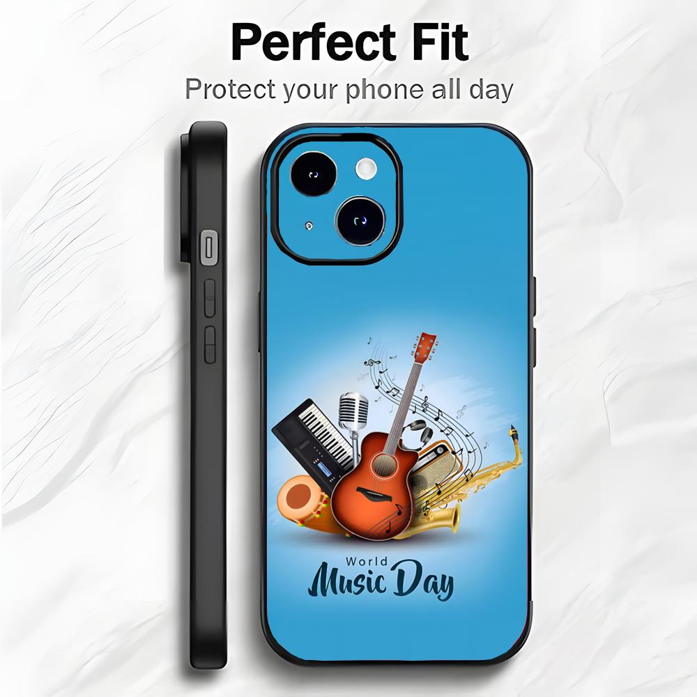 

Joyful Global Cultural Event World Music Day Phone Case Phone Case Soft Packaging Lightweight For iPhone17 16 15 14 13ProMax iphone12promax