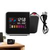 New Alarm Clock With Night Backlight Color Digital LED Screen Projector Adjustable Projection Angle For Home Living Room