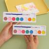 Solid Watercolor Paint Portable Watercolor Paint Set Painting Box Set Transparent Mini Portable Watercolor Set For Diy Painting