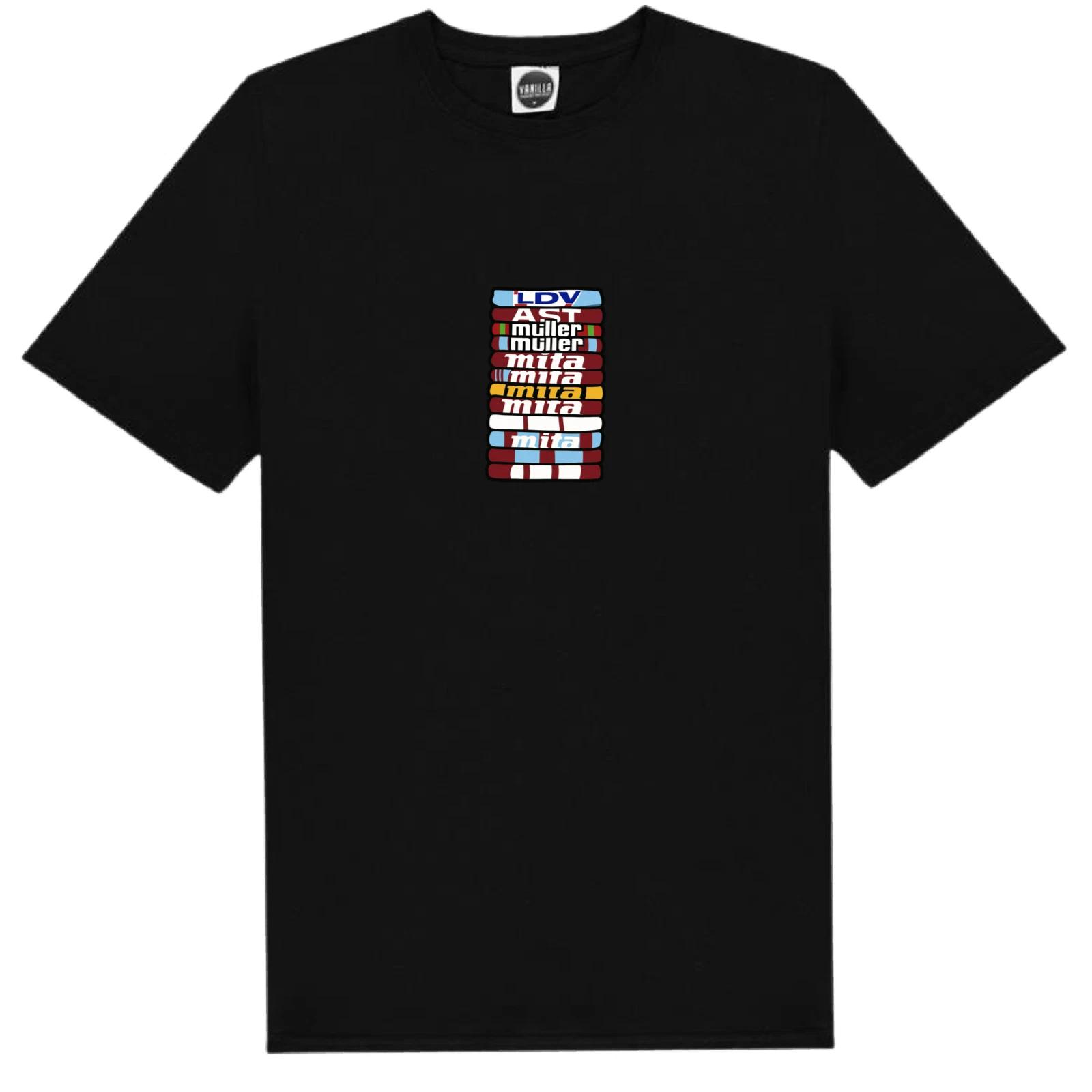 Aston Villa FC T-Shirt Folded Old Shirts Of The Past Style Shirt Fan Art L