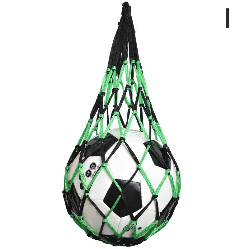 Football Net Bag Nylon Bold Storage Bag Single Ball Carry Portable Equipment