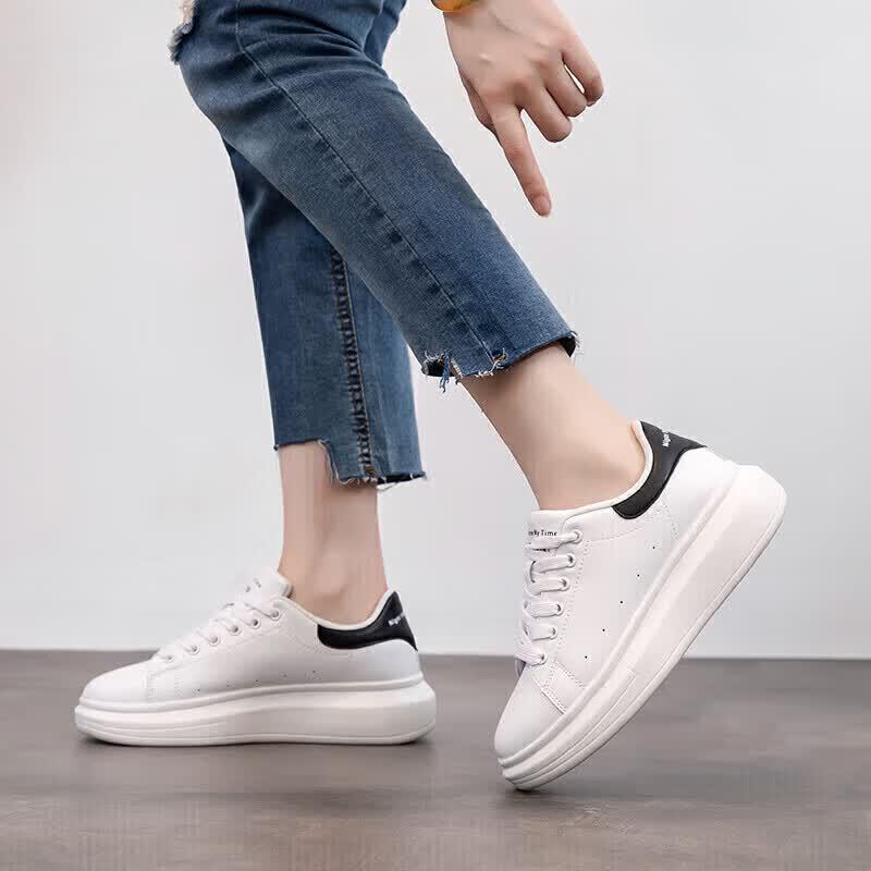 Agsdon Damen Plateau Freizeitsneakers