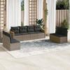 VidaXL Garden Lounge Set with Cushions 8 Pcs, Patio Sofas, Patio Furniture Set, Outdoor Furniture, Grey 3225892
