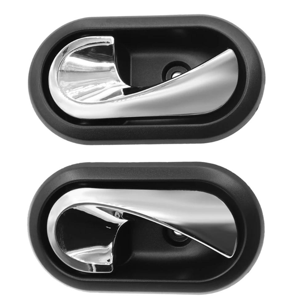 2x Interior Door Handle For Renault Megane Sandero Duster 8200733847 8200733848
