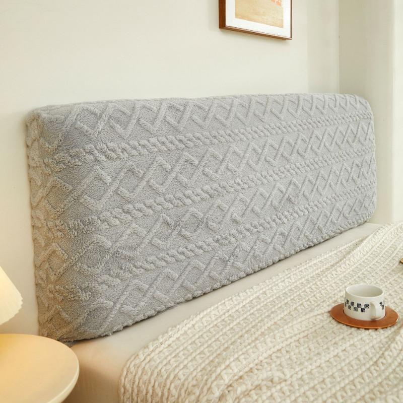 

Эластичный чехол для изголовья кровати класса люкс, бархатный нескользящий чехол для изголовья кровати, пылезащитный чехол для спинки кровати 1.2M (110cm-130cm) оранжевый