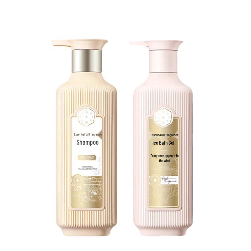 Three Flowers Essential Oil Fragrance Hair & Body Wash Set