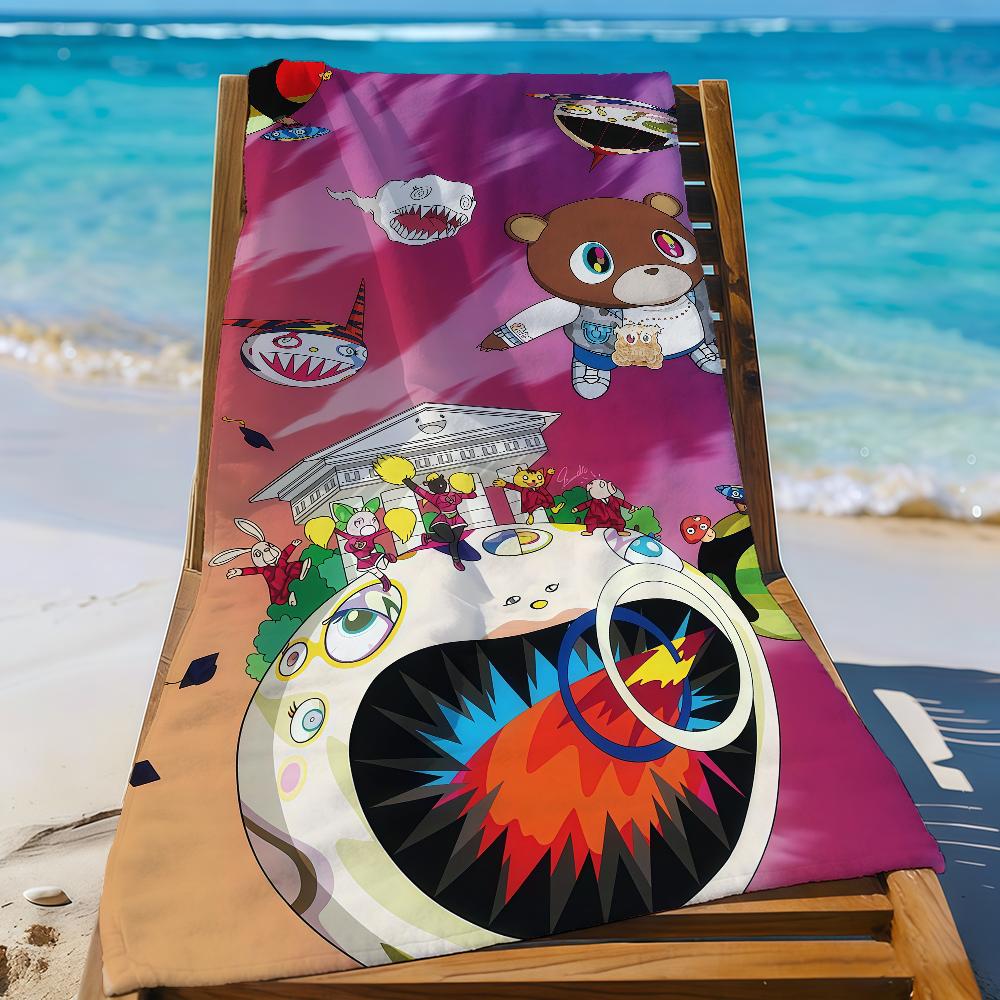 Singer K-Kanye Dropout Bear Towel Quick Drying Beach Towels Are Suitable For Swimming Pools Camping Yoga And The Gym