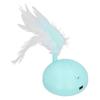 Electric Pet Funny Cat Flashing Ball Feather Turntable Toy Cat Scratching Interactive Play