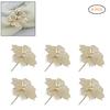 6Pcs Napkin Rings Hollow Out Flower Shape Napkins Buckles Holders Dining Table Decorations