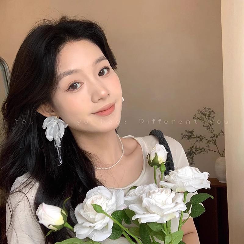 2025 High-End Silver Flower Earrings - Spring & Summer Collection for Women