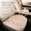 Stitched Car Seat Cushion Microfiber Faux Suede Seat Protector Auto Seat Cover  Universal