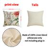 Easter Letter Print Pillowcase Plant Flower Holiday Decoration Square Pillowcase Cute Rabbit Pillow