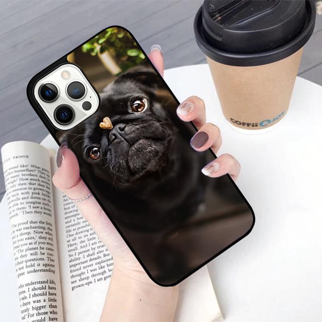 Black French Bulldog Dog Phone Case Cover For iPhone 17 Air 16 15 14 Plus 13 12 11 Pro Ma Apple  Shell Coque