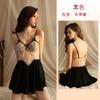 Multi-Style Pure Desire Lace Nightgown V Mesh Patchwork Satin Skin-Friendly Cami Loungewear Versatile Seductive Sleepwear with Diverse Style Options
