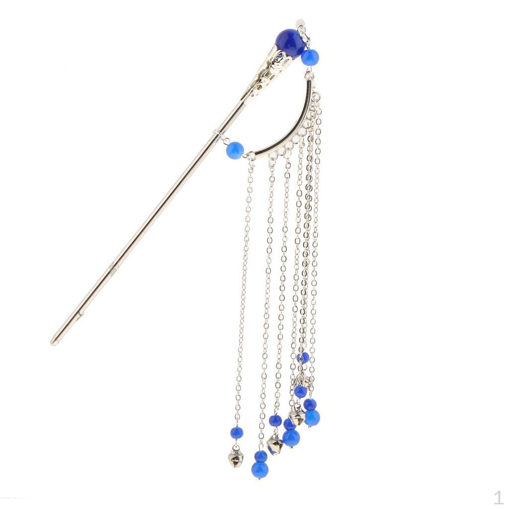 

Древняя китайская заколка-брошь с жемчугом для косплея синий