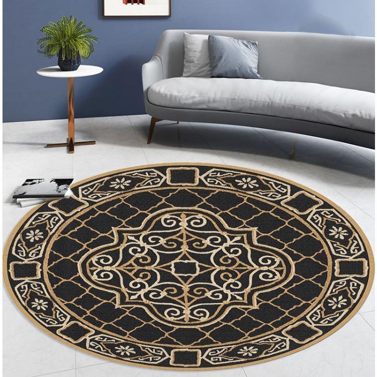 Bohemian Round Carpets for Home Living Room Decoration Bedroom Decor Carpet Sofa Area Rug Non-slip Mats