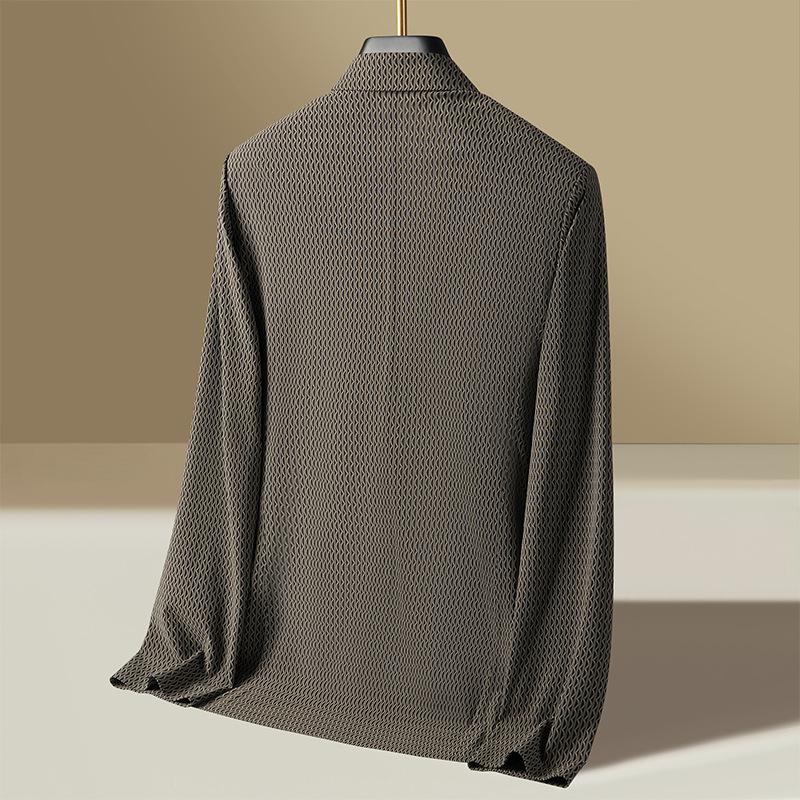 Spring and Summer Men's Sunscreen Versatile Lineless Top Middle-aged Casual Suit Elastic Jacket