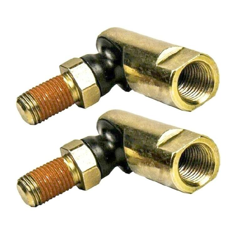 2 Stück Kugelgelenk Spurstangenkopf-Baugruppe Kompatibilität für Traktoren 0,59 Zoll/15 mm Gewindeenden Robuste Zinklegierung Konstruktion