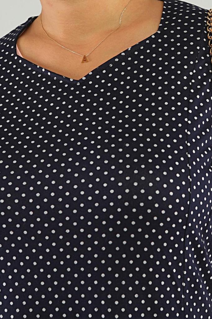 Sukienka damska w dużym rozmiarze, sukienka plus size we wzór w kropki i panterkę