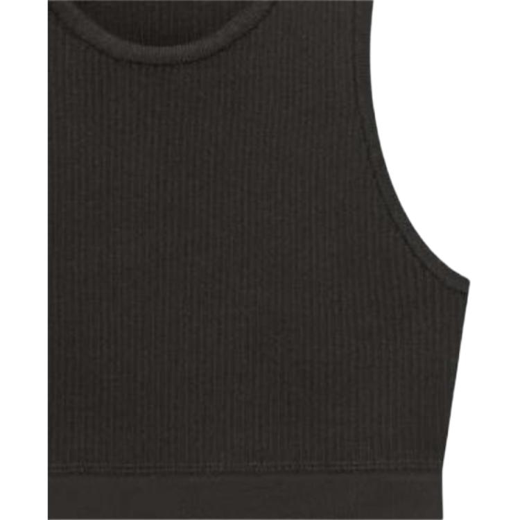 Fear of God Essentials SS23 Knit Rib Sport Tank Off Black Women Tops FOG-SS23-134