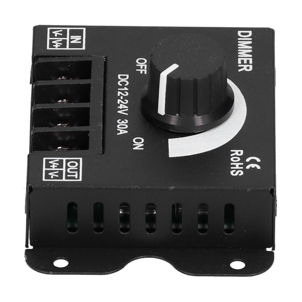 Dimmer LED Single Color Light Brightness Adjustment Knob Switch Equipment DC 1224V 30A