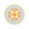 Classic World Blumenbausteine Holzspielzeug, Mandala-Bausteine, Bunte Bausteine, Holzpuzzle, Montessori-Lernspielzeug für Kinder im Alter von 3, 4 und 5 Jahren,