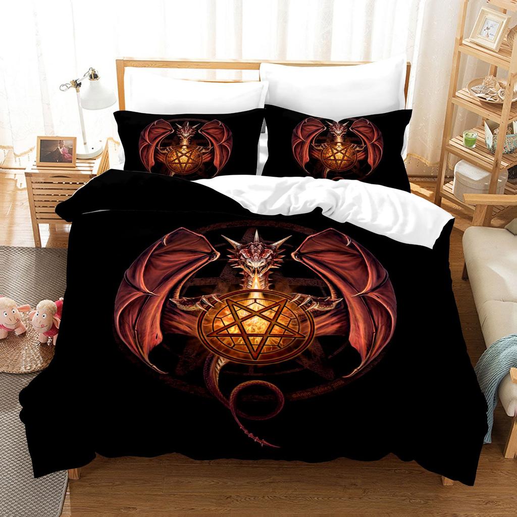 Game 3D Digital Printing Kit Quilt Set Three-Piece Set